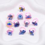 10/20 Disney Anime Stitch Ring set Kawaii Lilo Stitch Children Acrylic Ring Cartoon Accessories Toy Kids Xmas Gifts