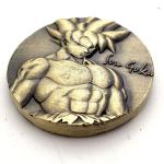 Dragon Ball Son Goku Commemorative Coin Anime Metals Cartoon Kids Toy Figures Model Decorative Item Souvenir Art Collection Gift