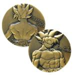 Dragon Ball Son Goku Commemorative Coin Anime Metals Cartoon Kids Toy Figures Model Decorative Item Souvenir Art Collection Gift