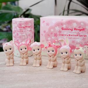 Sonny Angel Blind Box Toys Cherry Blossom Series Sitting Mini Anime Action Figures Desktop Ornament Children's Birthday Gifts
