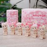 Sonny Angel Blind Box Toys Cherry Blossom Series Sitting Mini Anime Action Figures Desktop Ornament Children's Birthday Gifts