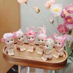 Sonny Angel Blind Box Toys Cherry Blossom Series Sitting Mini Anime Action Figures Desktop Ornament Children's Birthday Gifts