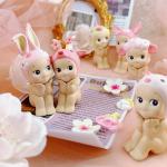 Sonny Angel Blind Box Toys Cherry Blossom Series Sitting Mini Anime Action Figures Desktop Ornament Children's Birthday Gifts