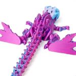 3D Printed Dragon Set Crafts Model Fidget Toy Rotatable Tyrannosaurus Rex Skeleton Dinosaur Decoration Gift for Kids Birthdays