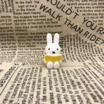 Japanese Miffys Action Figures Reading Rabbit Model Toys Cute Cartoon Doll Desktop Cake Decoration Collectible Toys Kids Gifts