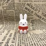 Japanese Miffys Action Figures Reading Rabbit Model Toys Cute Cartoon Doll Desktop Cake Decoration Collectible Toys Kids Gifts
