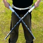 Inosuke Sword Real Steel Metal Samurai Sword Set 40 Inches,Nichirin Katana