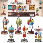Rement Snoopy Anime Figures Hot Air Balloon Miniature Scen Blind Box Toy Collection Desktop Ornament Children Birthday Gifts