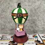 Rement Snoopy Anime Figures Hot Air Balloon Miniature Scen Blind Box Toy Collection Desktop Ornament Children Birthday Gifts