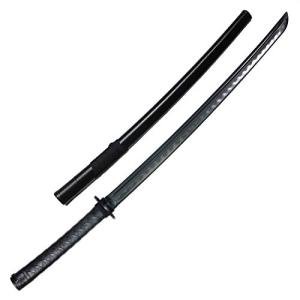 E-BOGU Martial Arts Polypropylene Training Sword Equipment (39") with Black Saya Scabbard