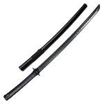 E-BOGU Martial Arts Polypropylene Training Sword Equipment (39") with Black Saya Scabbard