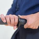 E-BOGU Martial Arts Polypropylene Training Sword Equipment (39") with Black Saya Scabbard