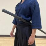 E-BOGU Martial Arts Polypropylene Training Sword Equipment (39") with Black Saya Scabbard