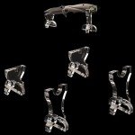 KAFENDA Knife Display Stand Acrylic Knife Holder Collector Knives Extendable blade holder Rustic Cabin Home Decor (2 Set)