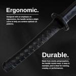 E-BOGU Martial Arts Polypropylene Training Sword Equipment (39") with Black Saya Scabbard
