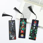 The Nightmare Before Christmas Jack and Sally Acrylic Bookmark with Tassel Spooky Movie Figure Halloween Card Book Marks Gifts