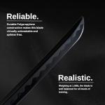 E-BOGU Martial Arts Polypropylene Training Sword Equipment (39") with Black Saya Scabbard