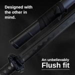 E-BOGU Martial Arts Polypropylene Training Sword Equipment (39") with Black Saya Scabbard