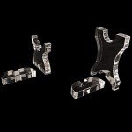 KAFENDA Knife Display Stand Acrylic Knife Holder Collector Knives Extendable blade holder Rustic Cabin Home Decor (2 Set)