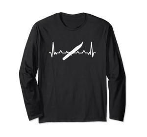 Heartbeat Knives Collecting Knife Collector Knifes Long Sleeve T-Shirt