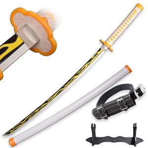 SV Handmade Anime Sword Cosplay Agatsuma Zenitsu Sword Katana 41 inches，Collectible Gifts