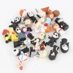 24Pcs/Set Horror Movie Characters V for Vendetta Chucky Freddy Jason Scary Saw PVC Action Figures Toys