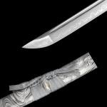 Real Samurai Sword Hand Forged with T10 Steel Clay Tempered, Full Tang Katana Sword Sharp, 41-Inch