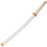 SV Handmade Anime Sword Cosplay Agatsuma Zenitsu Sword Katana 41 inches，Collectible Gifts