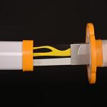 SV Handmade Anime Sword Cosplay Agatsuma Zenitsu Sword Katana 41 inches，Collectible Gifts