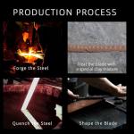 Real Samurai Sword Hand Forged with T10 Steel Clay Tempered, Full Tang Katana Sword Sharp, 41-Inch