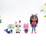 **HOT 13pcs Gabby Dollhouse Anime Figure Toy Smiling Car Cat Hug Gaby Girl Dolls Mercat Cartoon Action Figure Xmas Birthday Gift