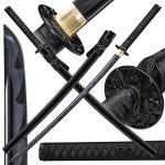 Kamaiwo-1045/1060 Handmade Hand Forged Authentic，Japanese Katana Samurai Swords are a Unique Gift for Men - Full Tang High Carbon Steel Makes a Memorable for Martial Arts Collectors,Black