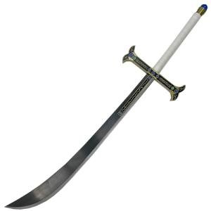 MedievalDepot One Peice Dracule Mihawk Yoru Sword Replica - Overall 46" - Blackened Carbon Steel Blade - Ornate Gem Guard - Cosplay & Collectible