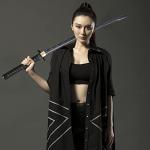 Kamaiwo-1045/1060 Handmade Hand Forged Authentic，Japanese Katana Samurai Swords are a Unique Gift for Men - Full Tang High Carbon Steel Makes a Memorable for Martial Arts Collectors,Black