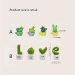 1 Set Of 4, Resin Succulent Cactus Mini Green Plant Car Office Home Living Room Crafts