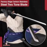 Armory Replicas Hand Crafted Sasuke Grass Cutter Ninja Straitblade Replica Sword | Carbon Steel Collectible (Dark Grass Cutter)