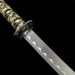 3-Piece Samurai Sword Set with Stand – Red Lacquer Scabbard Katana, Wakizashi & Tanto, 1095 Carbon Steel Blades, Perfect for Display, Cosplay, Martial Arts Practice & Gift Collection