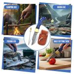 Handmade Damascus Pocket Knife for Men - 6.5 Inch Damascus Knife with Sheath - Damascus Folding Knife - Damascus Hunting Knife - Damascus Steel Pocket Knives with Back Lock for EDC, Camping, Hiking