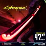 Zing Cyberpunk 2077 - Thermal Errata Katana - Replica – Official Licensed Collectible Sword with Lights & Sounds, 47" Full-Size Cosplay Prop