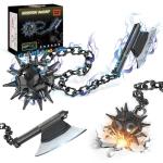 Jorumo Swords Building Sets for Adults, 42in Himejima Gyomei Axe & Meteor Hammer Building Block, Anime Sword Building Toy Katana Gift, 826 Pcs