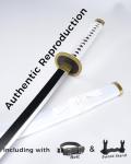 Cold Blade Katana Sword - 41 inches Katana Replica with Holster Belt and Display Stand - Sword with Authentic Design ErHeZi