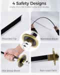 Cold Blade Katana Sword - 41 inches Katana Replica with Holster Belt and Display Stand - Sword with Authentic Design ErHeZi