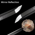 Katana Sword 41" Clay Tempered Spring Steel Katana – Full Tang, Razor Sharp, Handmade Japanese Samurai Sword – Unique Gift for Men (L6 Steel 2)