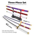 Cold Blade Katana Sword - 41 inches Katana Replica with Holster Belt and Display Stand - Sword with Authentic Design Zihegui