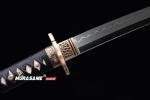 MURASAME Katana Sword Clay Tempered T10 Steel Real Sharp Nice Hamon Brass Tsuba Handmade