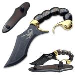 Cybeplay 13" Fantasy Scorpion Style Sword Stainless Steel Blade with Display Stand, for Collecting,Home Decor,Display, and Gifting