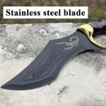 Cybeplay 13" Fantasy Scorpion Style Sword Stainless Steel Blade with Display Stand, for Collecting,Home Decor,Display, and Gifting