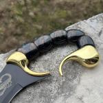 Cybeplay 13" Fantasy Scorpion Style Sword Stainless Steel Blade with Display Stand, for Collecting,Home Decor,Display, and Gifting