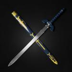 1sword Legend Master Sword Replica - 42" Twin Light Sword for Collection, Cosplay, LARP, Gifts - Master Sword Metal Fitting Design for Fans and Collectors