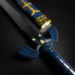 1sword Legend Master Sword Replica - 42" Twin Light Sword for Collection, Cosplay, LARP, Gifts - Master Sword Metal Fitting Design for Fans and Collectors